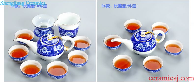 Your kiln tea set to open the slice is young brother kiln porcelain porcelain of a complete set of kunfu tea glass teapot