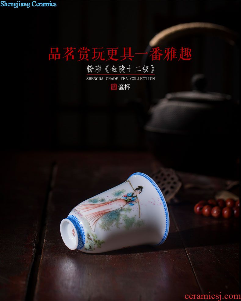 Santa boutique hand-painted color ink kung fu panda sample tea cup jingdezhen ceramics cup tea masters cup to foreigners