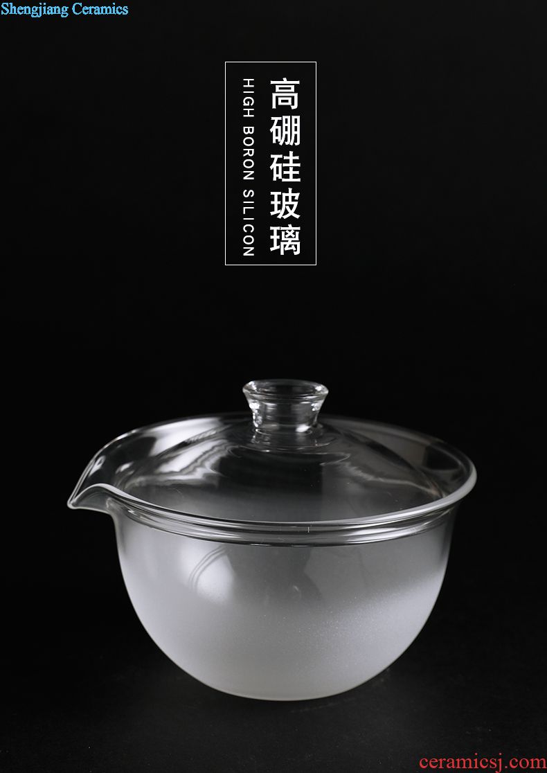 Three frequently hall jingdezhen ceramic tea pot large sealed cans S52001 pu-erh tea store receives the manual hand-painted tea