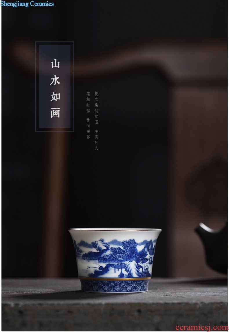 JingJun jingdezhen ceramic kung fu tea cups on your kiln kung fu tea master cup sample tea cup single cup