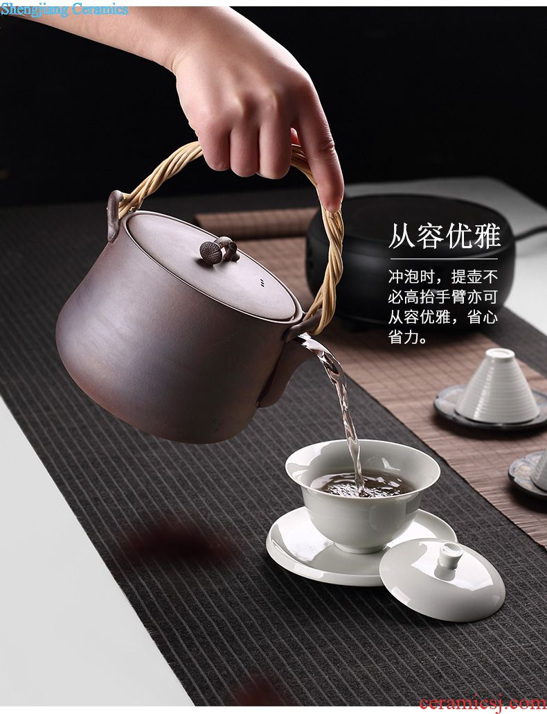 Drink to coppering.as silver 999 ceramic fair mug of tea ware all hand coarse narathiwat a cup of tea sea Japanese kung fu tea set