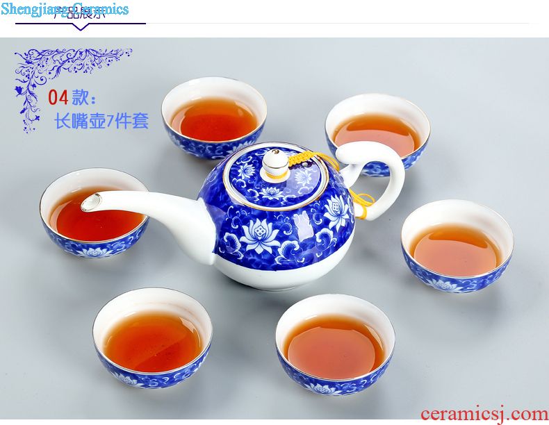 Your kiln tea set to open the slice is young brother kiln porcelain porcelain of a complete set of kunfu tea glass teapot