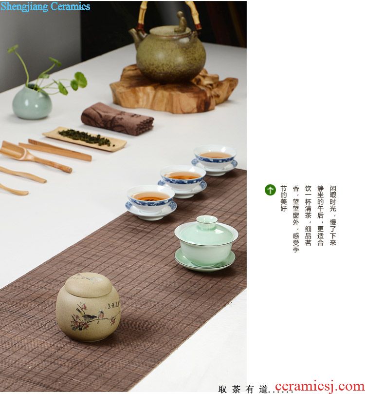 Are young kung fu tea cup set kiln inferior smooth small household ceramics individual sample tea cup single cup