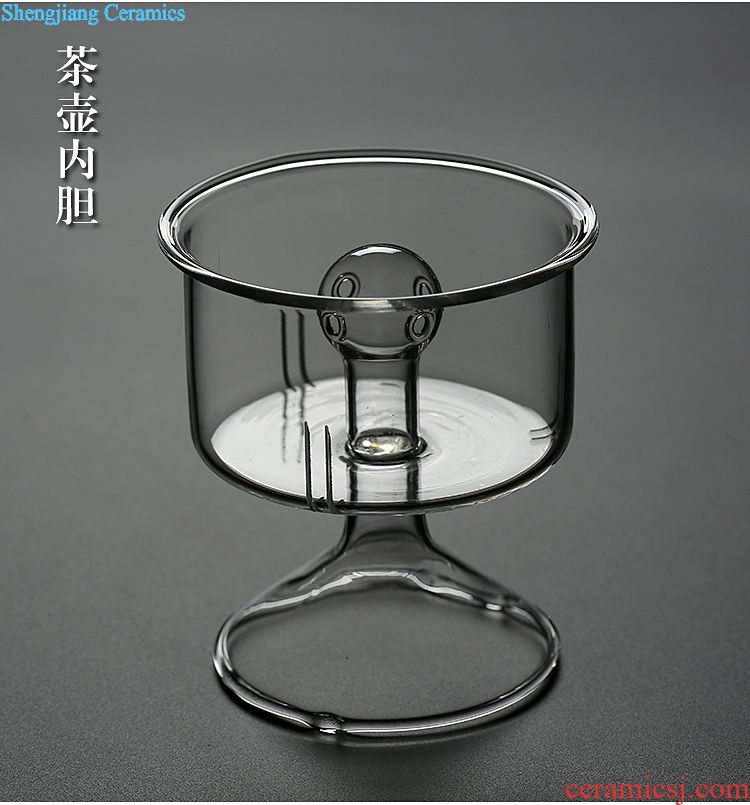 Is Yang large tureen bowl tea tea bowl to bowl of blue and white porcelain ceramic white porcelain three bowl hand grasp pot