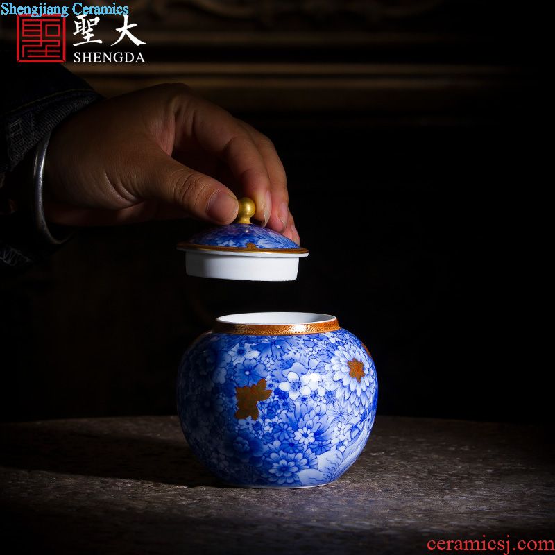 Holy big ceramic antique Ming chenghua bucket color seems as long as three years of master cup all hand jingdezhen kung fu tea cups