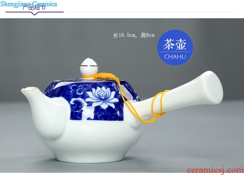 Your kiln tea set to open the slice is young brother kiln porcelain porcelain of a complete set of kunfu tea glass teapot