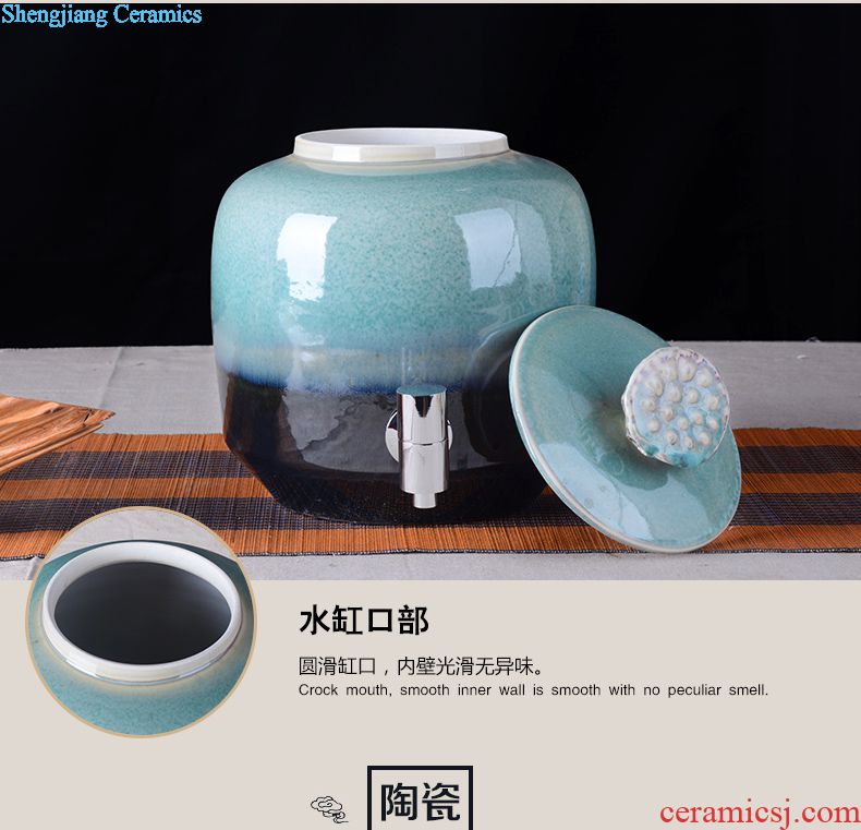 Jingdezhen archaize jar 10 jins 20 jins 30 jins 50 kg to big it household GuanPing sealing ceramic liquor