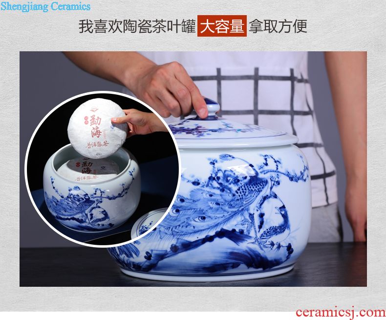 Restoring ancient ways of jingdezhen blue and white porcelain vase zen art ceramics vase flower creative office furnishing articles