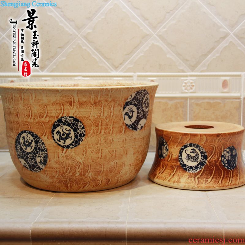 JingYuXuan jingdezhen ceramic lavatory basin stage art basin sink basin many optional one column