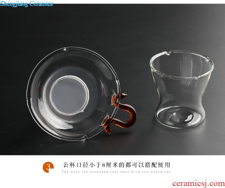 Your kiln hand grasp three frequently hall pot of single crack cup pot of jingdezhen ceramics slicing can have tea, tea set S24022