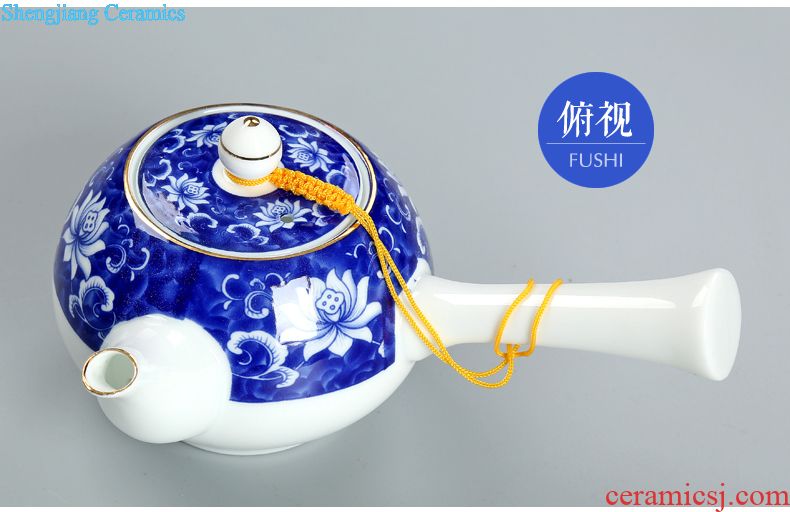 Your kiln tea set to open the slice is young brother kiln porcelain porcelain of a complete set of kunfu tea glass teapot