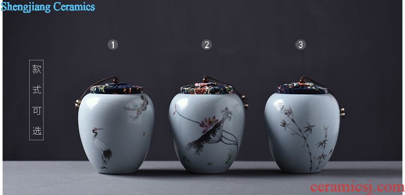 JingJun Jingdezhen porcelain Hand-painted high-grade household adornment blue and white porcelain vase