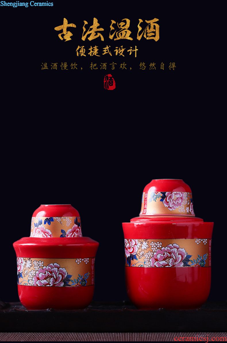 Archaize of jingdezhen ceramic wine jars home 20/50 jin put reserva medicine bottles of liquor cylinder tank seal pot