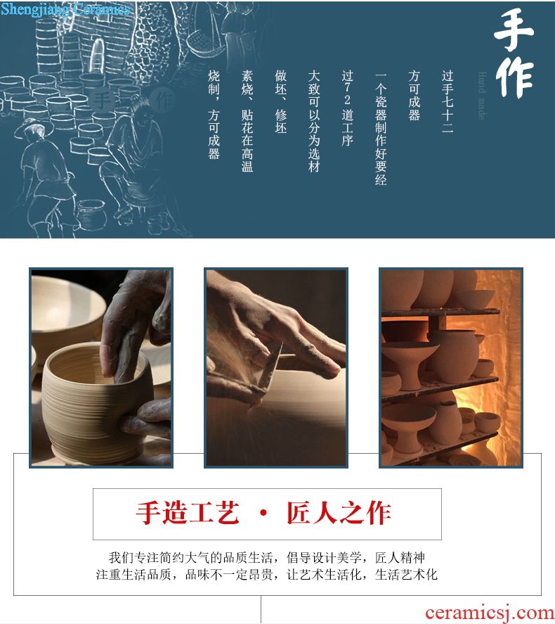 Jingdezhen wine suits ceramic jar of wine and rice wine liquor wine cup antique Chinese style household creative points