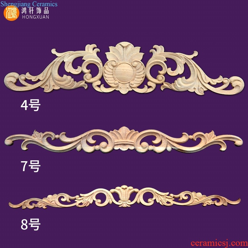 European wood vertical solid wood applique flowers applique background wall cupboard door piece of furniture decorate heart bedside table solid wood door