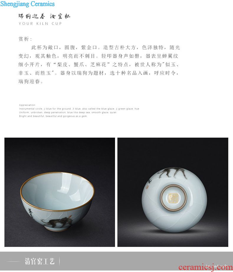 Jingdezhen porcelain enamel colour of flowers and birds all hand sample tea cup kung fu tea cup ceramic cup personal Lord