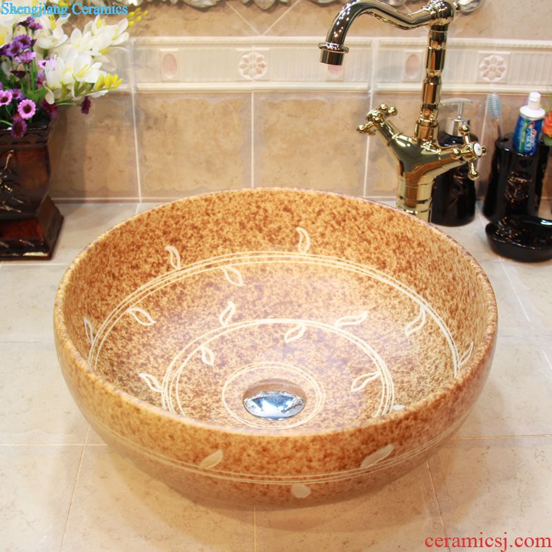 JingYuXuan jingdezhen ceramic lavatory basin basin art stage basin sink small 35 ash bound