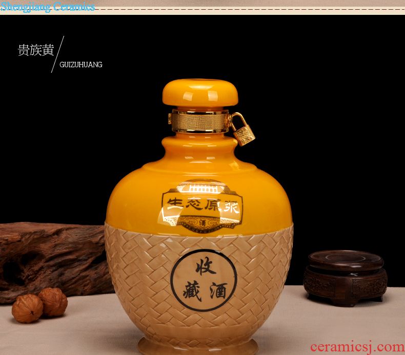 Jingdezhen ceramic jars 10 jins 20 jins 30 jins 50 jins of archaize hip bubble whose bottle it medicated wine jar