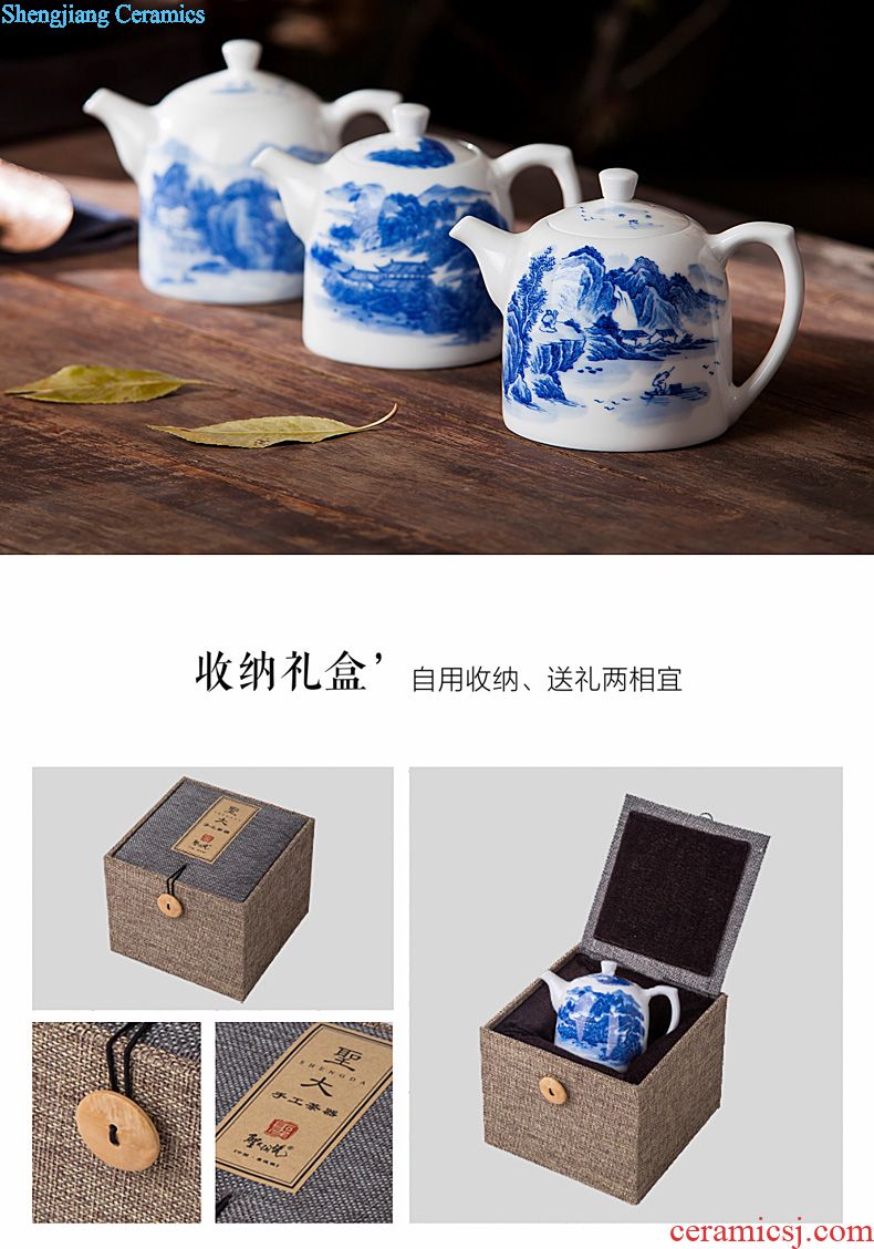 Jingdezhen ceramic hand-painted famille rose sample tea cup tea all hand alum red paint longfeng pattern master kung fu tea cups
