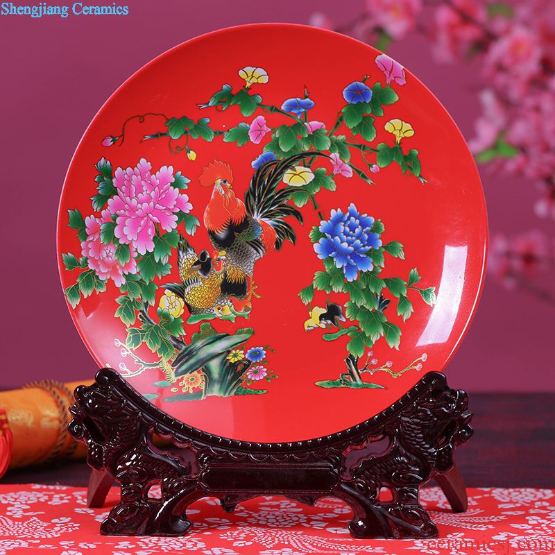 Jingdezhen ceramic large in blue and white porcelain tea pot of pu 'er tea packaging household ceramics storage tank