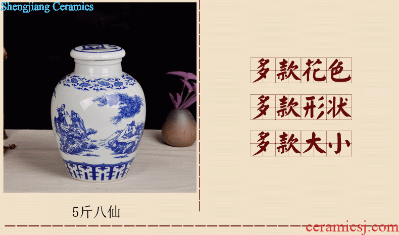 Jingdezhen ceramic 1 catty temperature wine pot hot hip winter warm hot hot pot of yellow rice wine liquor wine wine wine bottles