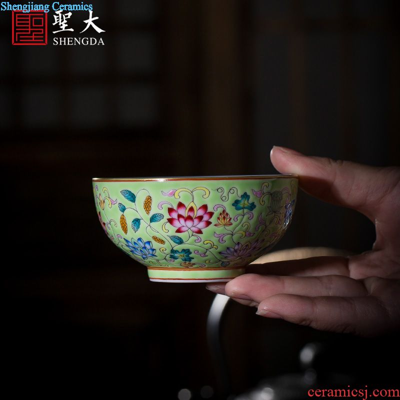 St big ceramic kung fu tea masters cup hand-painted micro book world the elephant sample tea cup jingdezhen tea cup