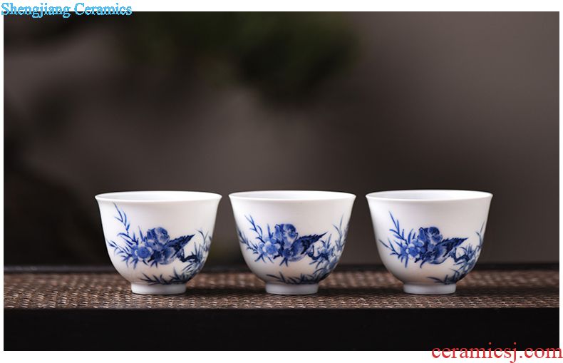 JingJun Ceramic and cup manually restore ancient ways and fair mug cup Japanese well from the points of tea sea coarse pottery tea