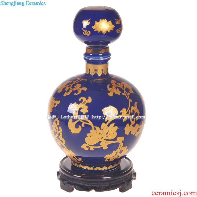 Jingdezhen ceramic bottle 1 catty empty wine bottle wine pot home decoration sealed bottles of liquor bottles of wine jar