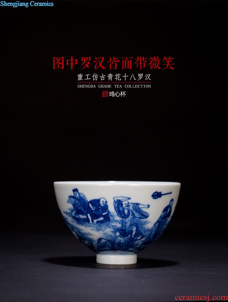 St the ceramic kung fu tea master cup hand-painted micro ShuXin by sample tea cup all hand jingdezhen tea cup