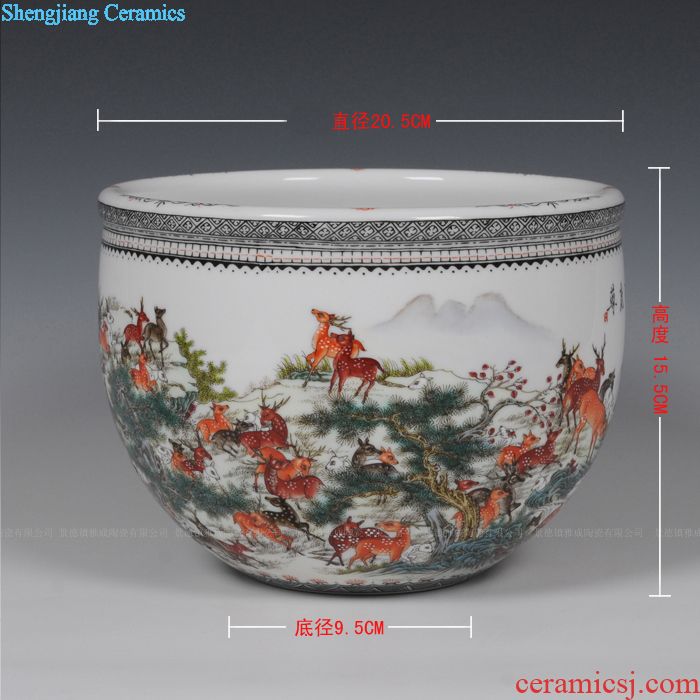 Mesa of jingdezhen ceramic vase household act the role ofing is tasted famous masterpieces hand-painted vases Zhang Bingxiang magpie vase