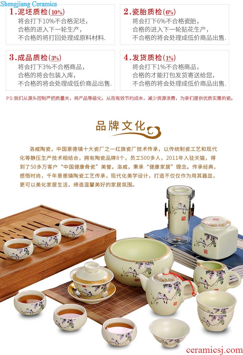 Jingdezhen porcelain tableware suit high-end european-style 58 skull dishes phnom penh ceramics dishes suit household gift box