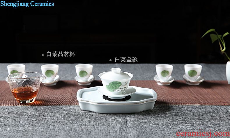 Three frequently hall your kiln cups Sample tea cup personal jingdezhen ceramics slicing can raise master cup single cup S44008