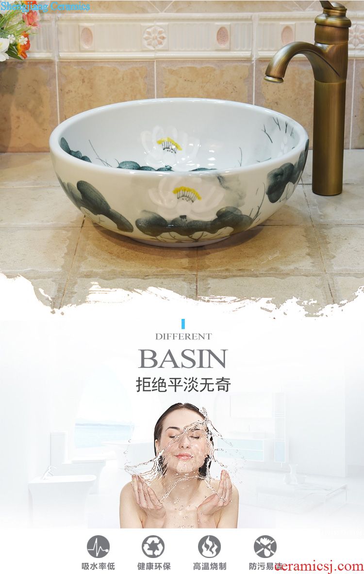 JingYuXuan jingdezhen ceramic lavatory basin basin art on the sink trumpet 35 kiln snowflakes
