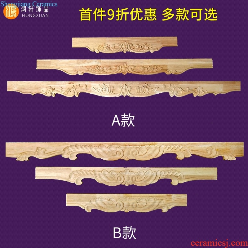 Carved wooden circular flower piece of solid wood ceiling large disk decals Chinese style ceiling carved wooden flower bed setting wall decoration