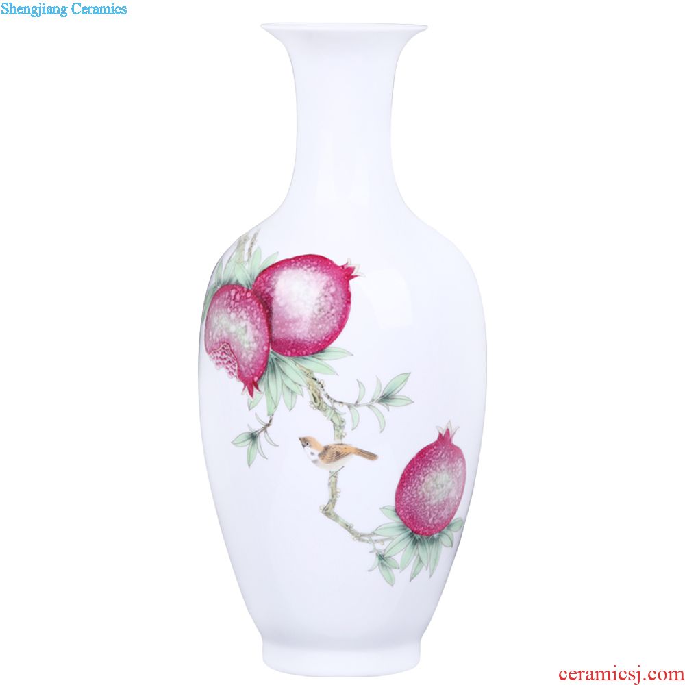 Jingdezhen ceramics hand-painted blue and white porcelain vase flower arranging akiyama agile Chinese style household act the role ofing is tasted new home decoration
