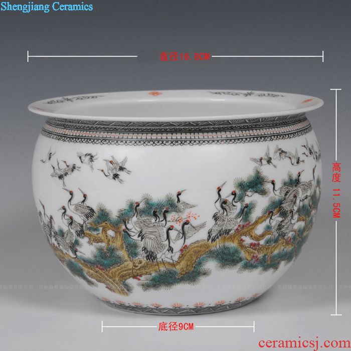 Large sitting room ground vase of jingdezhen ceramics art Chinese creative decorative furnishing articles craft vase