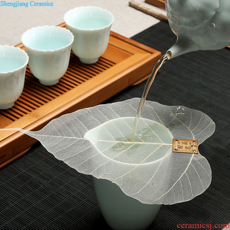 Is Yang coarse pottery kung fu tea set ceramic dry tea cups platter suit Japanese household contracted small tea tea