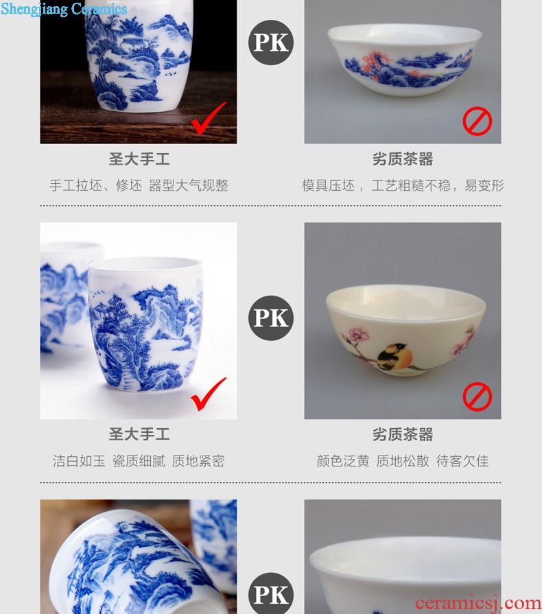 Clearance rule kung fu tea masters cup hand-painted pastel take figure of tea cups all hand of jingdezhen tea service