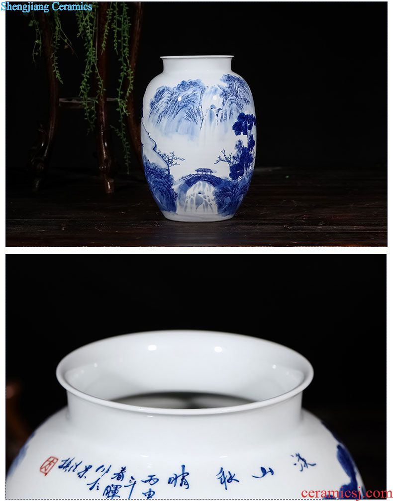 Jingdezhen ceramics porcelain stool teahouse tea house furnishing articles household adornment tea drum stool ornaments