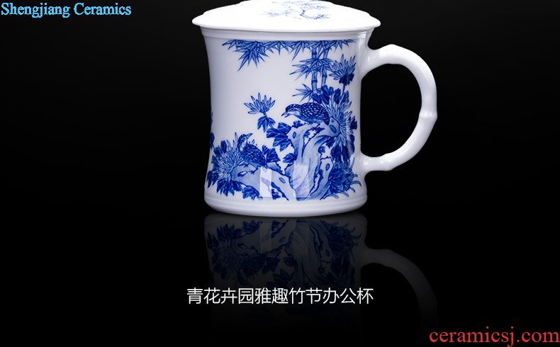 Santa wear ceramic kung fu tea set hand painted enamel colour film grass dragon master cup jingdezhen all hand cups