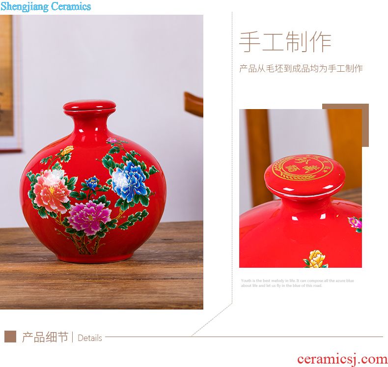 Jingdezhen ceramic wine temperature restoring ancient ways of Chinese style household liquor warm hip flask glass a small handleless wine cup wine suits hot hip flask