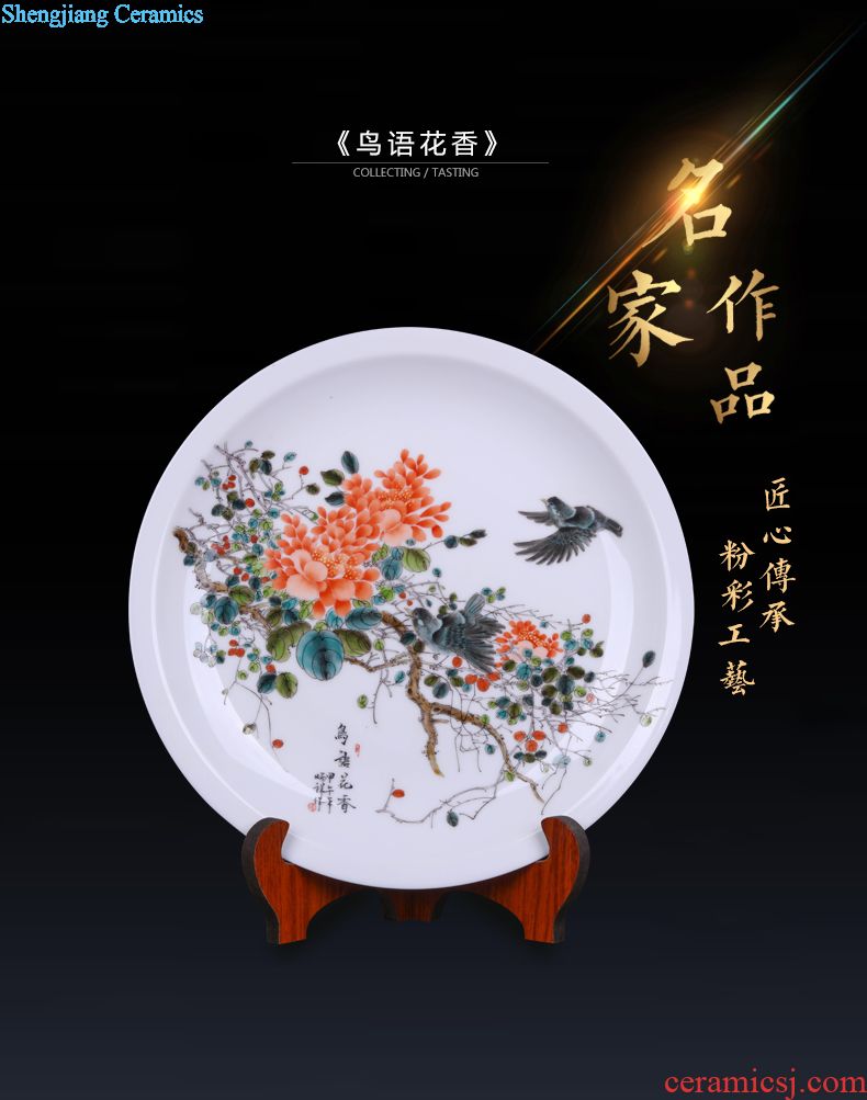 Jingdezhen ceramic modern fashion crafts antique vase writing brush washer I brush calligraphy and painting supplies four treasures of the study