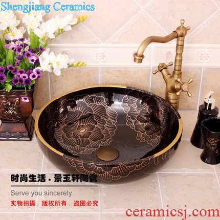 JingYuXuan jingdezhen ceramic lavatory basin basin sink art stage latino single basin