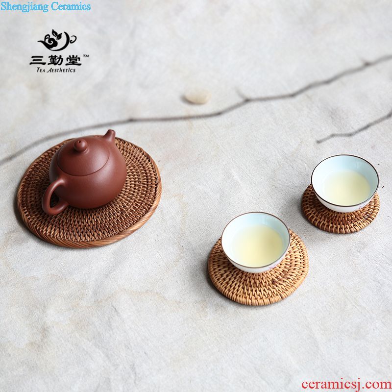 Three frequently ceramic cups Pure hand draw belt filter with cover S61050 office cup tea cup tea separation