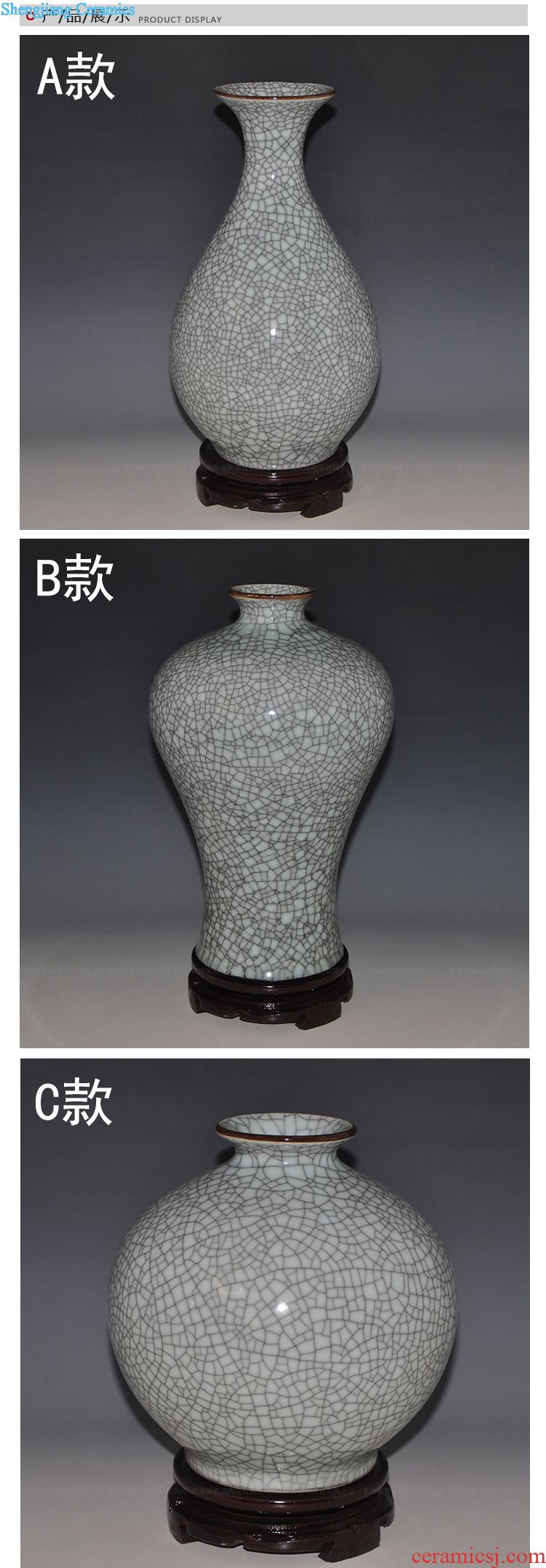 China jingdezhen ceramics safflower bottled act the role ofing is tasted furnishing articles study of home sitting room desktop craft porcelain decoration