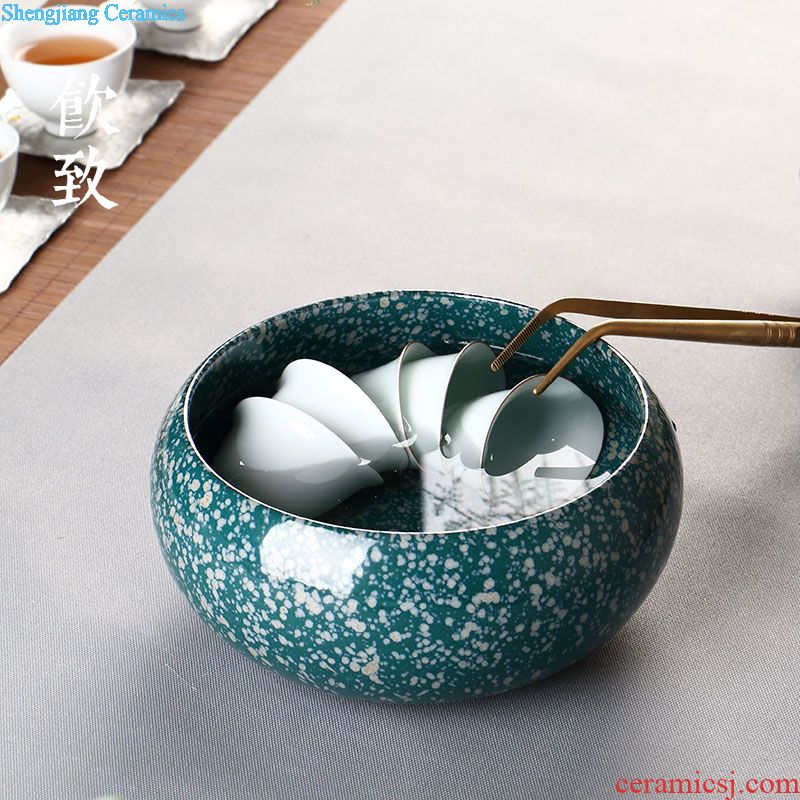 Drink to kiln ceramic teapot Japanese white CiHu mini coarse pottery mesh filter teapot kung fu tea set