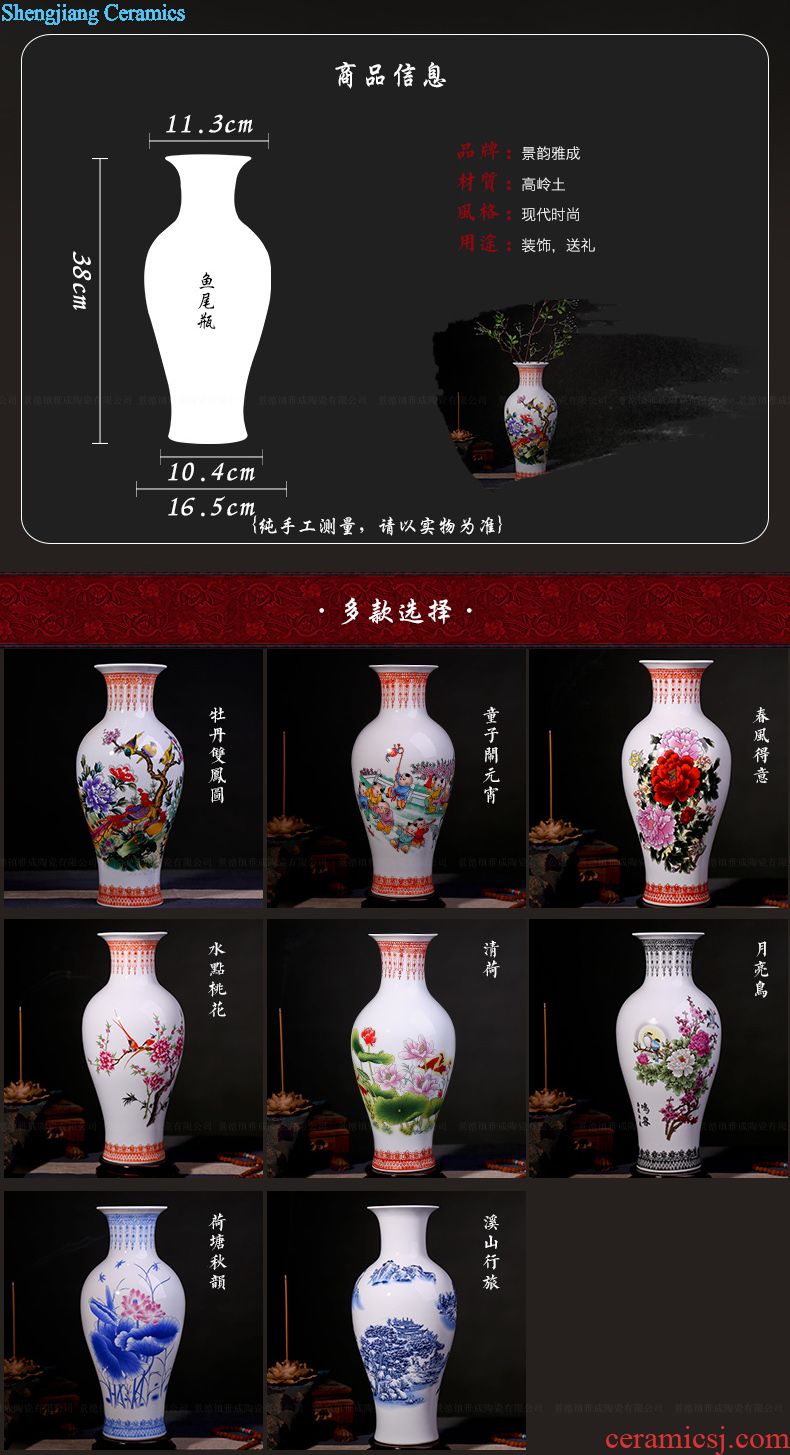 Jingdezhen ceramics big qingming shanghe aquarium aquarium creative ecological fashion handicraft furnishing articles