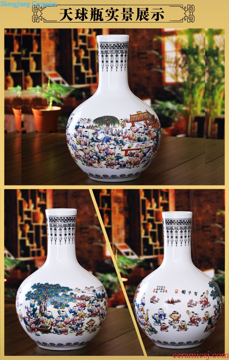 Jingdezhen blue and white ceramics gold fish tank water shallow tortoise cylinder ashtray pen XiCha washing handicraft furnishing articles in the living room