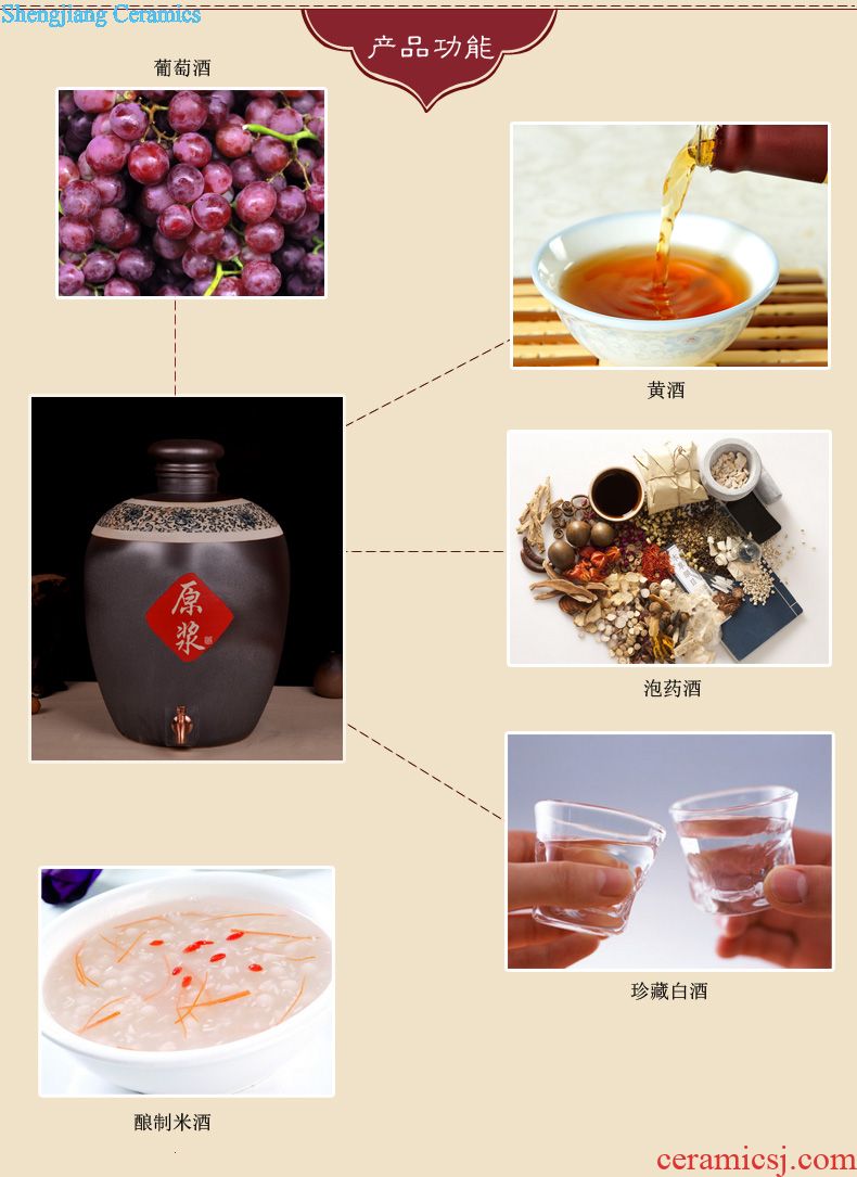 Temperature wine pot bottles of jingdezhen ceramics Yellow rice wine liquor cup hot warm hip flask gift wine he drank furnace