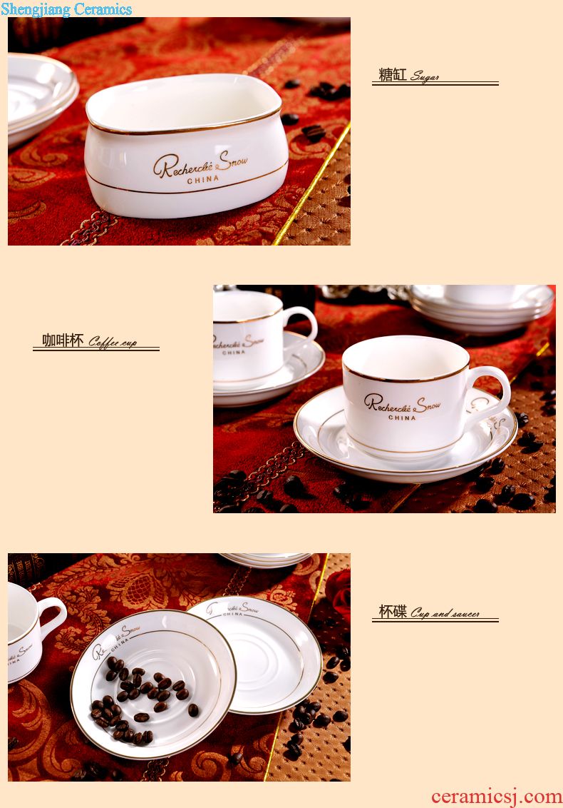 Delin bone porcelain tableware suit 56 head of European style phnom penh dish sets Creative jingdezhen ceramics tableware
